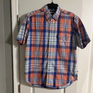 Nautica Men's Classic Fit Short Sleeve Shirt Button Down Large
